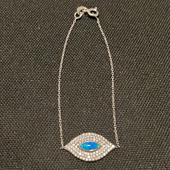 925 sterling silver evil eye bracelet - Picture 5 of 9